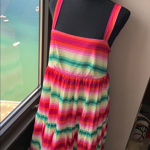 JCrew Multi Colored Maxi Dress US Size 6 NWT - Picture 3 of 11